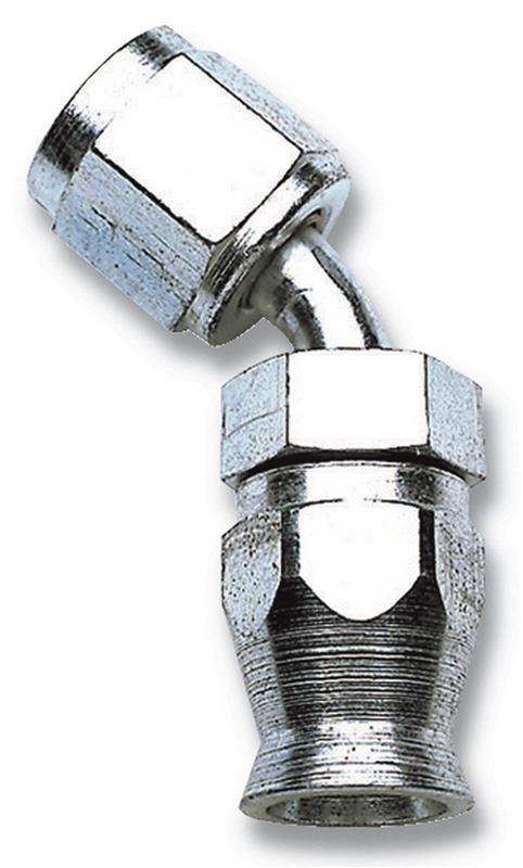 Russell Performance -6 AN Endura PowerFlex Power Steering 45 Degree Hose Ends