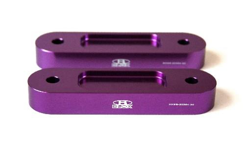 BLOX Honda S2000 Racing Front 20mm Thick Spacer Bump Steer Kit - Black (Lowered 1in and more)