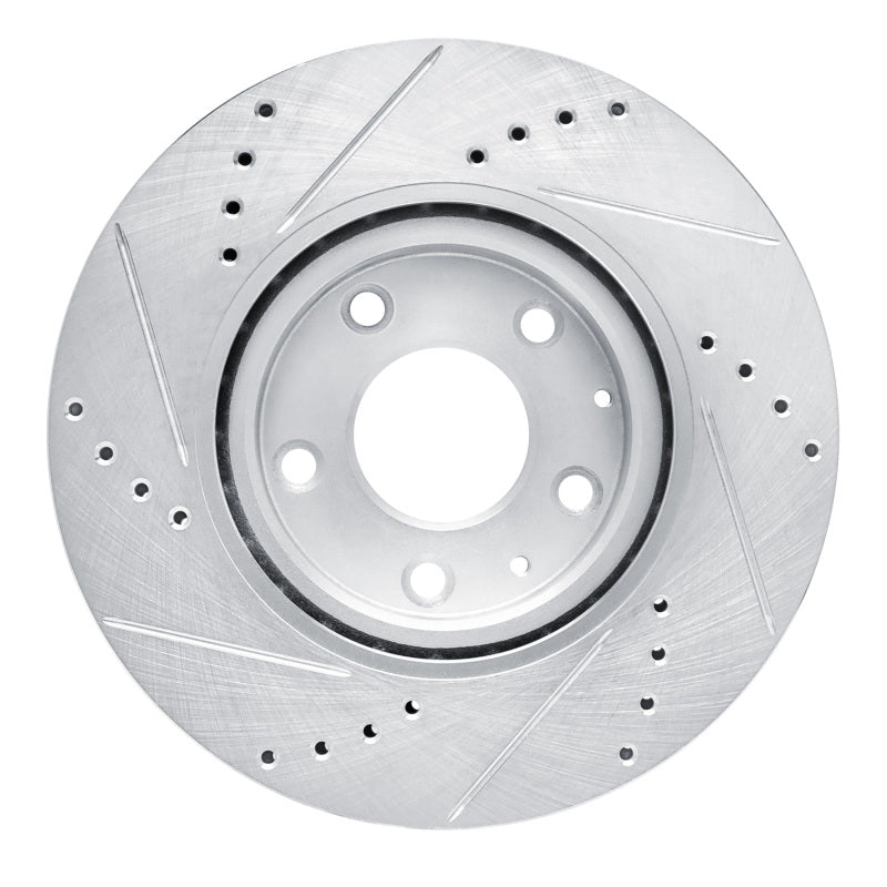 DFC 19-25 Mazda 3 Front Right Drilled & Slotted Silver Brake Rotor