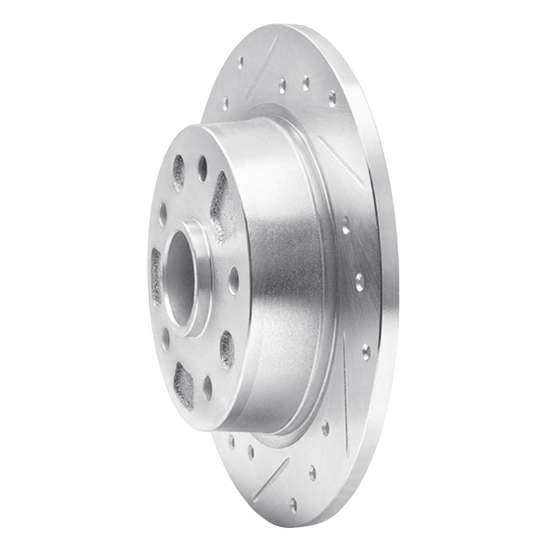 DFC 88-92 Ford Probe Rear Left Drilled & Slotted Silver Brake Rotor