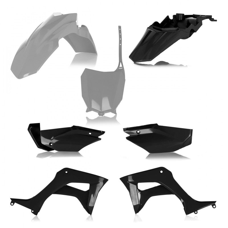 Acerbis 19+ Honda CRF110F Full Plastic Kit - Gray/Black