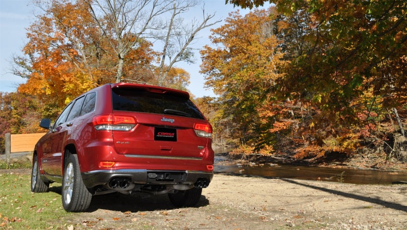Corsa 2014-2021 Jeep Grand Cherokee Summit Edition Black 2.5in Dual Rear Exit Cat-Back Exhaust