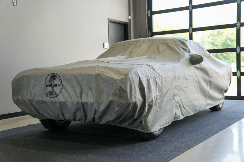 Covercraft 67-68 Ford Mustang Custom 5-Layer Indoor Car Cover With Black Shelby Snake Medallion Logo