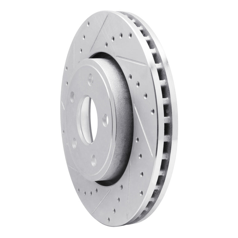 DFC 11-22 Dodge Durango Front Left Drilled & Slotted Silver Brake Rotor