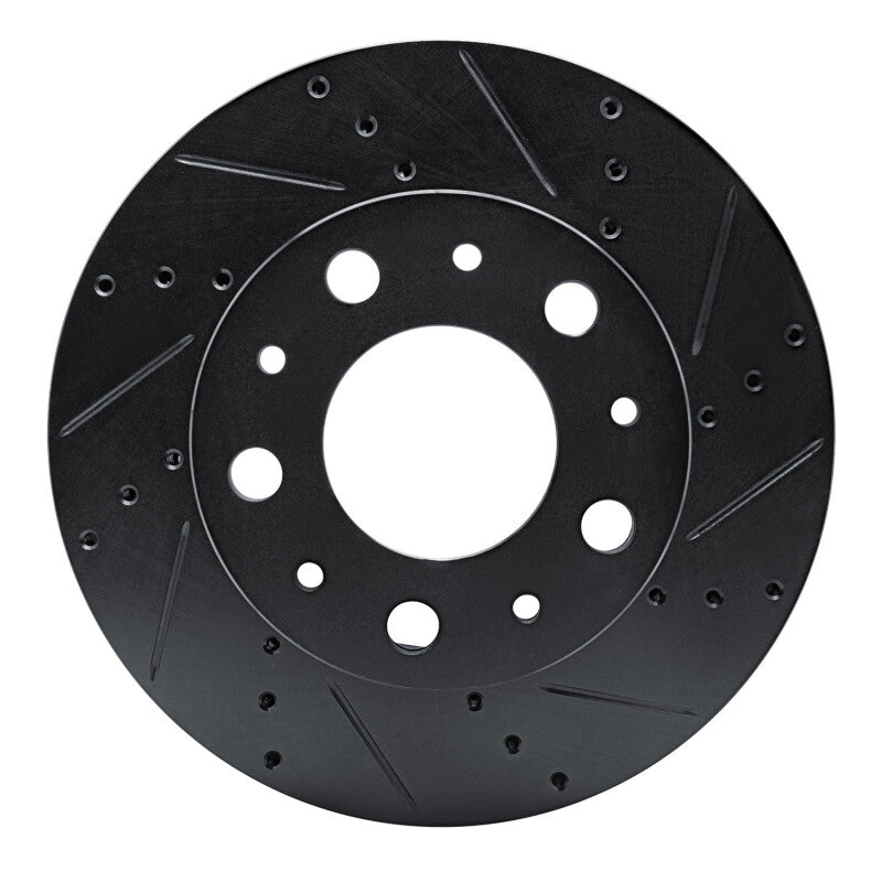 R1 14-25 Ram Promaster 2500 Front Right Drilled & Slotted Black Brake Rotor