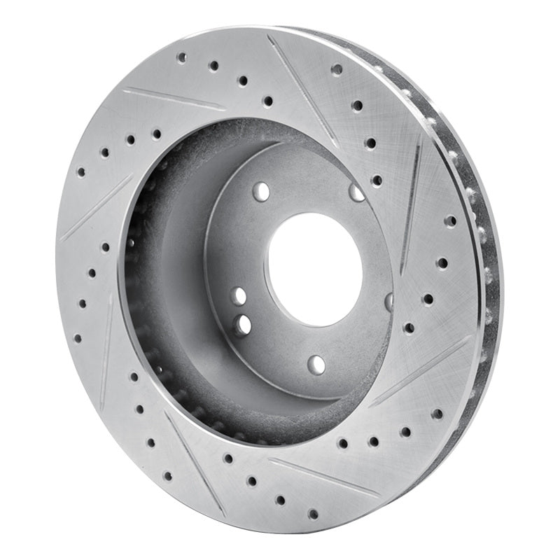 DFC 63-82 Chevrolet Corvette Front Left/Rear Left Drilled & Slotted Silver Brake Rotor