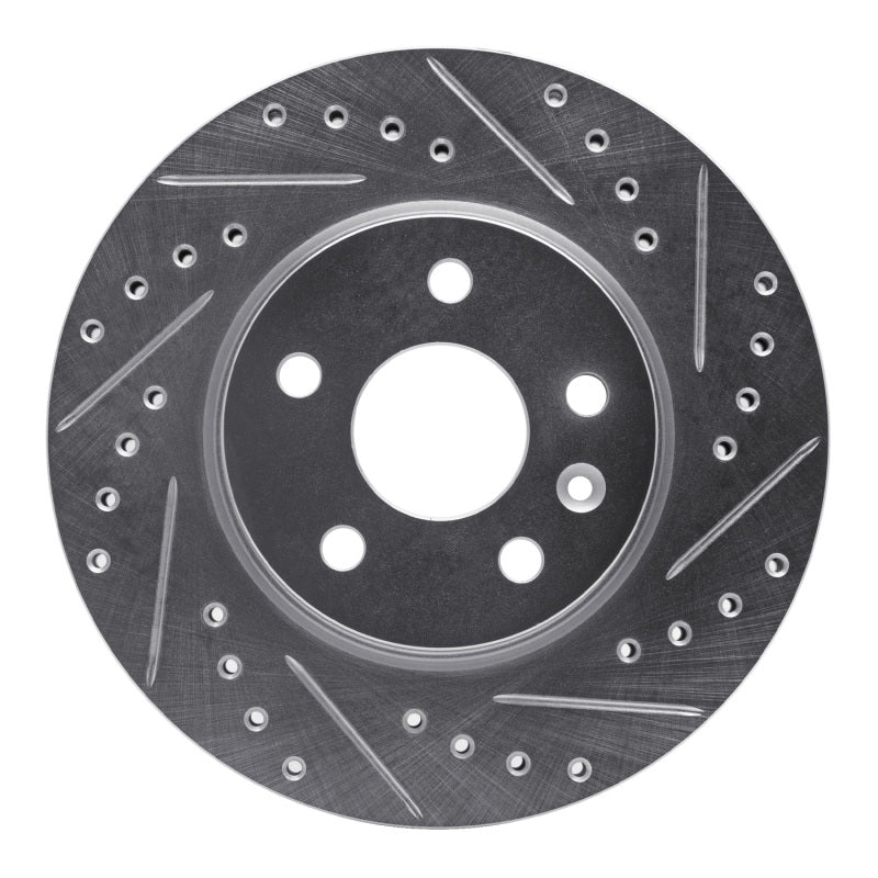 R1 11-23 Chevrolet CRUZE (Mexico) Front Right Drilled & Slotted Silver Brake Rotor