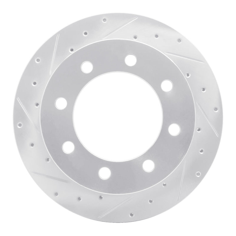 DFC 99-07 Ford E-350 Econoline Rear Left Drilled & Slotted Silver Brake Rotor