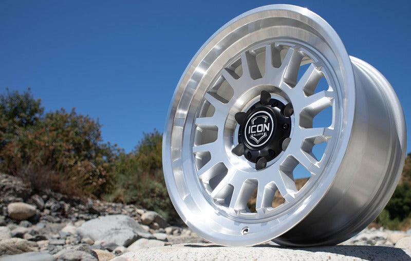 ICON Alloys Anza Silver Machined - 17x8.5 / 6x135 / 6mm / 5in BS