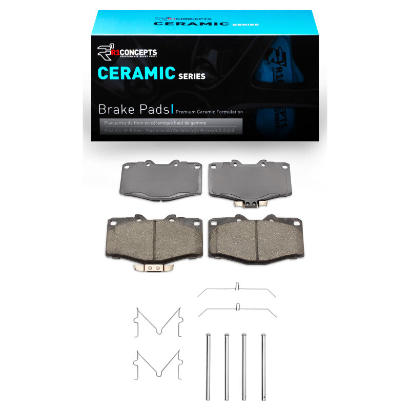 R1 88-95 Toyota 4Runner Front Ceramic Brake Pads & Hardware Kit