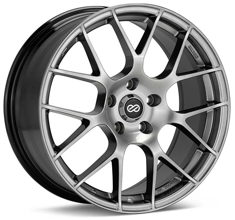 Enkei Raijin 18x8.5 38mm Offset 5x120 Bolt Pattern 72.6 Bore Diameter Hyper Silver Wheel