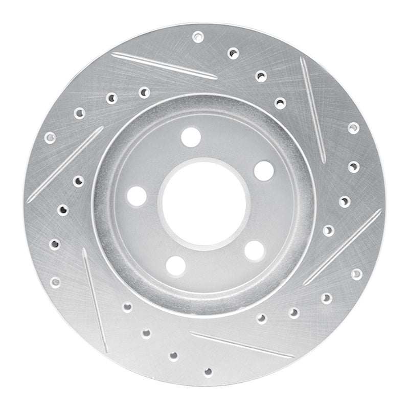 DFC 96-00 Chrysler Town & Country Front Left Drilled & Slotted Silver Brake Rotor