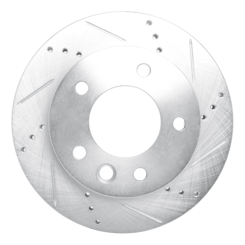 R1 02-06 Dodge Sprinter 2500 Front Right Drilled & Slotted Silver Brake Rotor