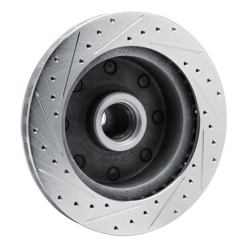 R1 73-77 Dodge B300 Van (71-74) / B300 (75-80) Front Right Drilled & Slotted Silver Brake Rotor