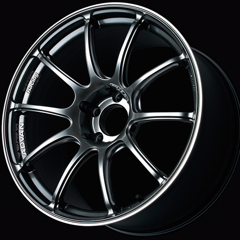 Advan RZII 15x6.0 / +45 Offset / 4x100 / 63mm Bore / Racing Hyper Black and Ring