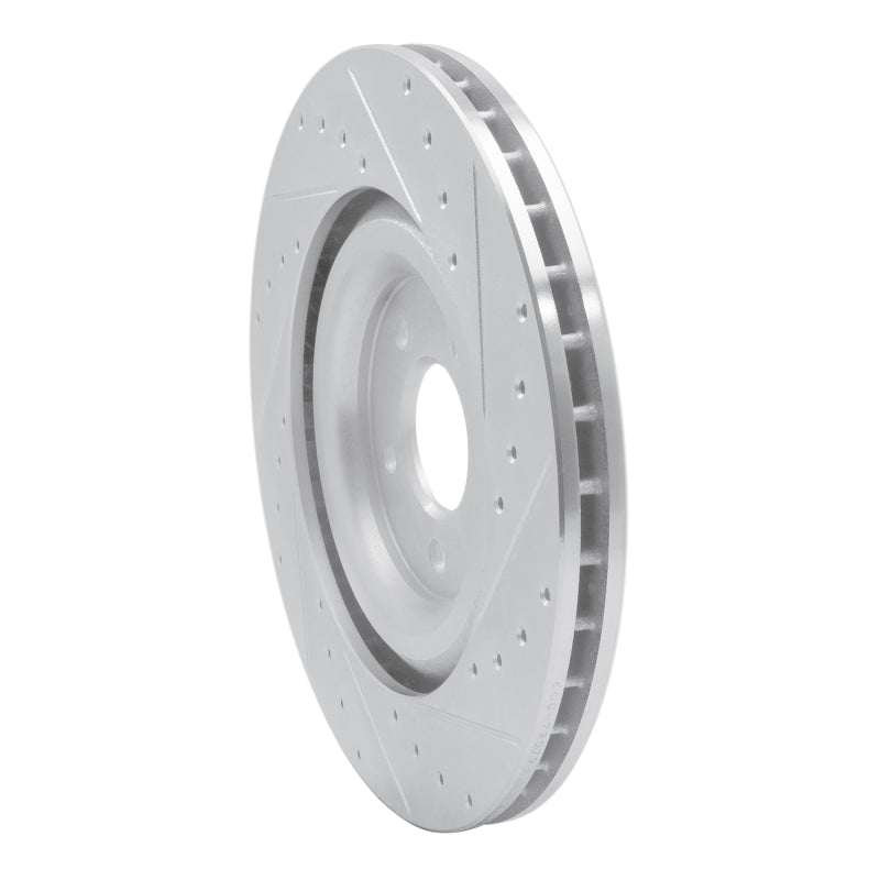 DFC 17-25 Audi Q8 Rear Left Drilled & Slotted Silver Brake Rotor