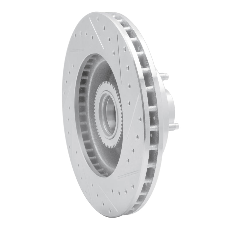 R1 03-03 Dodge Ram 1500 Van Front Left Drilled & Slotted Silver Brake Rotor