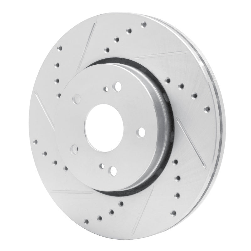 DFC 10-13 Suzuki Kizashi Front Left Drilled & Slotted Silver Brake Rotor