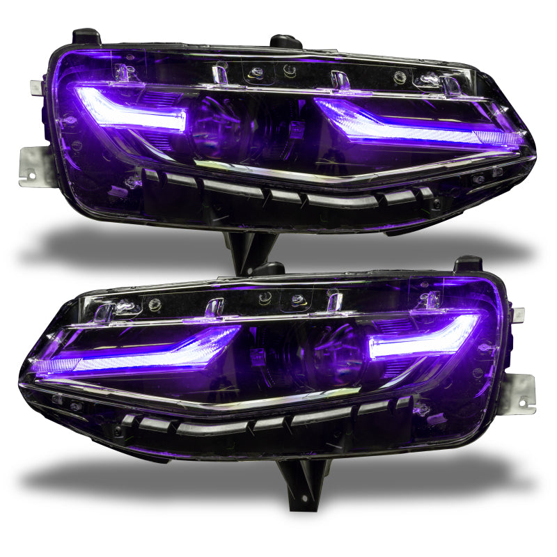 Oracle 19-21 Chevy Camaro LS/LT RGB+A Headlight DRL Kit - ColorSHIFT w/o Controller