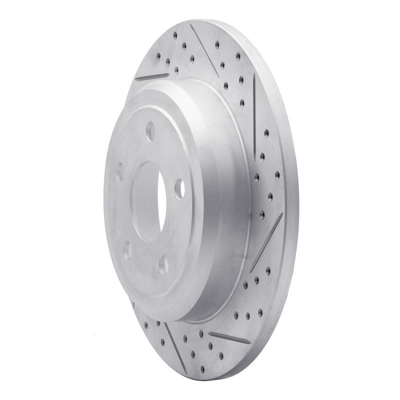 R1 11-22 Dodge Durango Rear Right Drilled & Slotted Geo-Carbon Rotor