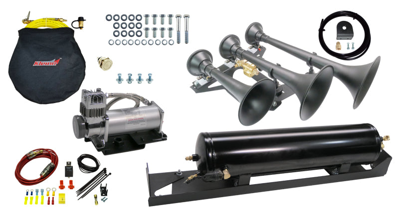 Kleinn 17-22 Ford F-250/ F-350 Onboard Air System w/ Model 730 Horns Spare Tire Location