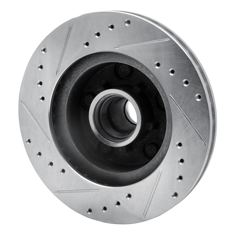 DFC 78-90 Buick Electra Front Right Drilled & Slotted Silver Brake Rotor