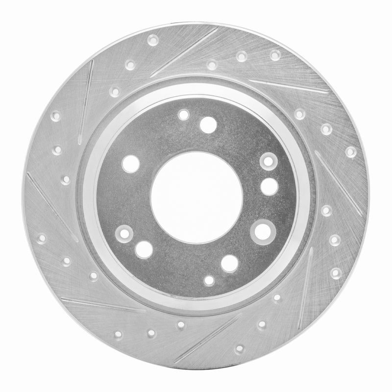 DFC 99-01 Acura RL Rear Left Drilled & Slotted Silver Brake Rotor
