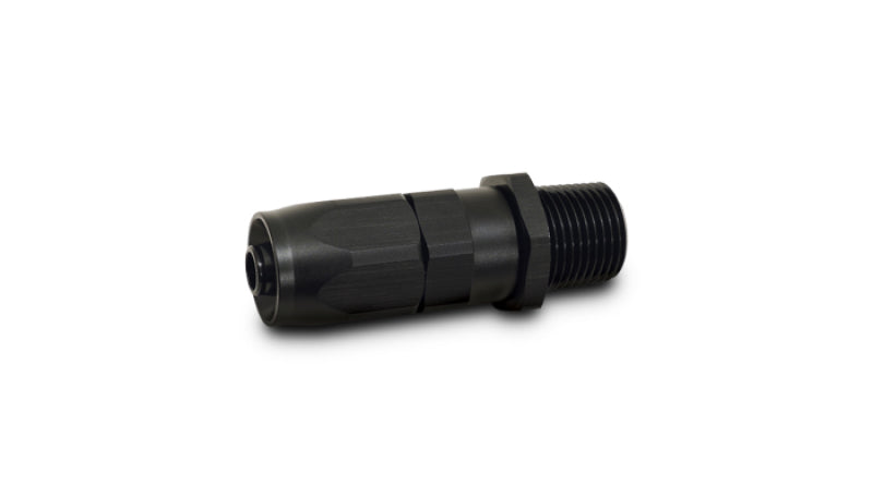 Vibrant -6AN Male NPT Straight Hose End Fitting - 3/8 NPT