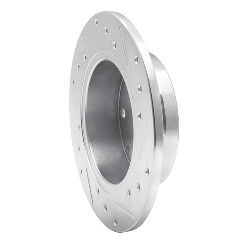 DFC 81-85 Mazda RX-7 Rear Left Drilled & Slotted Silver Brake Rotor