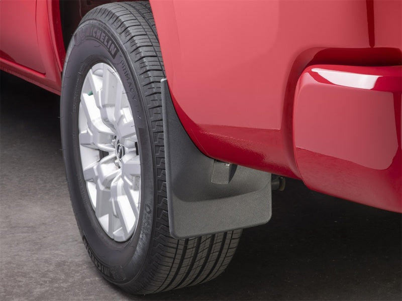 WeatherTech 22-23 Nissan Frontier D41 (No Pro-X/Pro-4X) No Drill Rear MudFlaps - Black