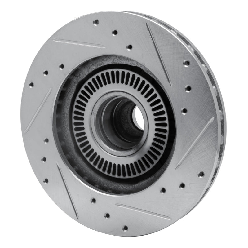 R1 98-02 Ford Ranger (USA/Canada) Front Left Drilled & Slotted Silver Brake Rotor