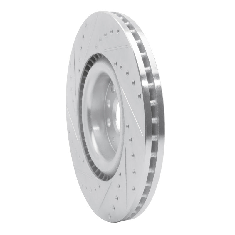 DFC 06-13 Audi S3 (Mexico) Front Right Drilled & Slotted Silver Brake Rotor