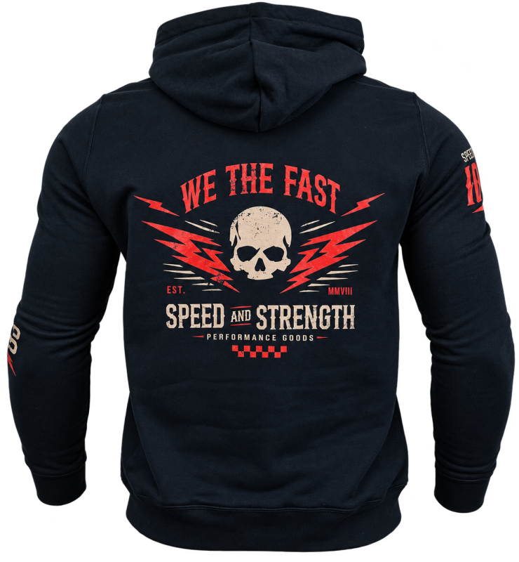 Speed and Strength We the Fast Hoody Black - 2XL