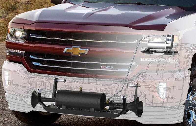 Kleinn 07-13 Chevrolet Silverado/ Sierra Onboard Air System w/ Model 730 Horns