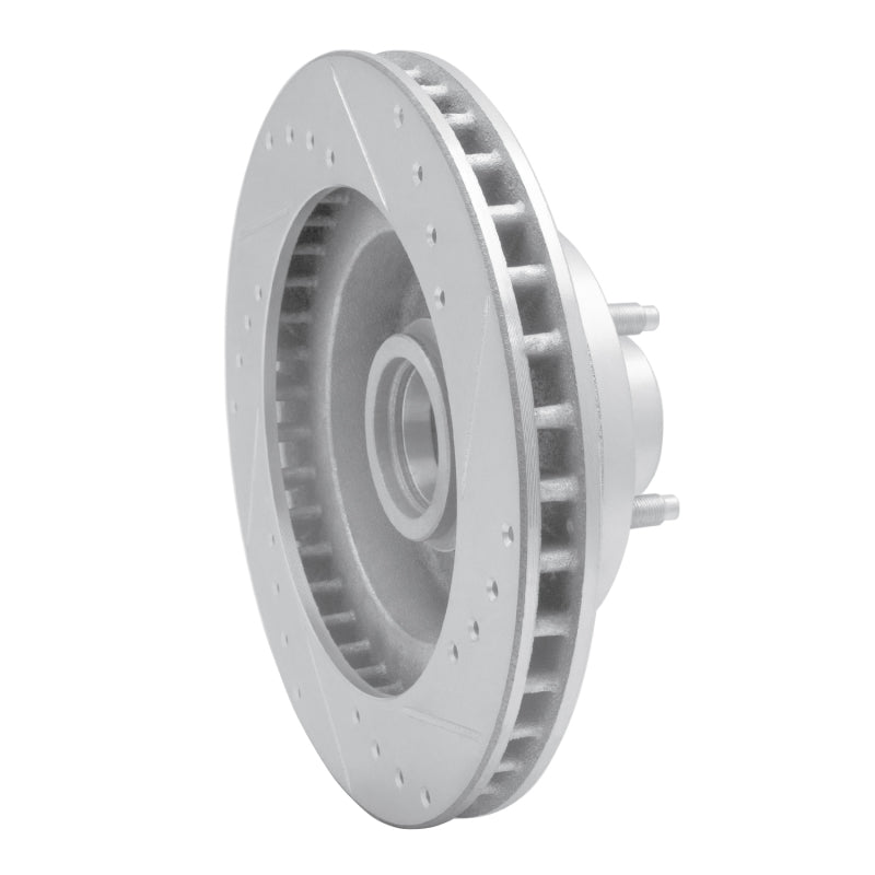 R1 73-73 Ford Country Squire Front Left Drilled & Slotted Silver Brake Rotor