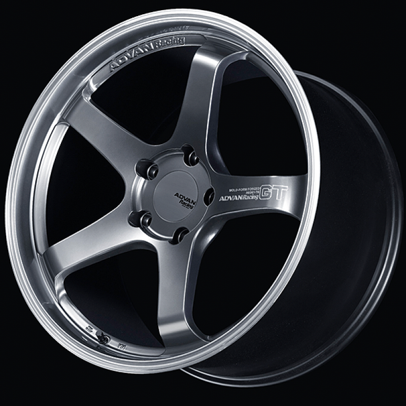 Advan GT for Porsche 19x9.5 / +40 Offset / 5x130 / 71.6mm Bore / Machining and Hyper Platinum Black