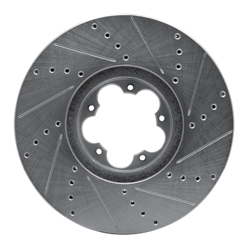 DFC 14-19 Ford Transit-250 Front Left Drilled & Slotted Silver Brake Rotor