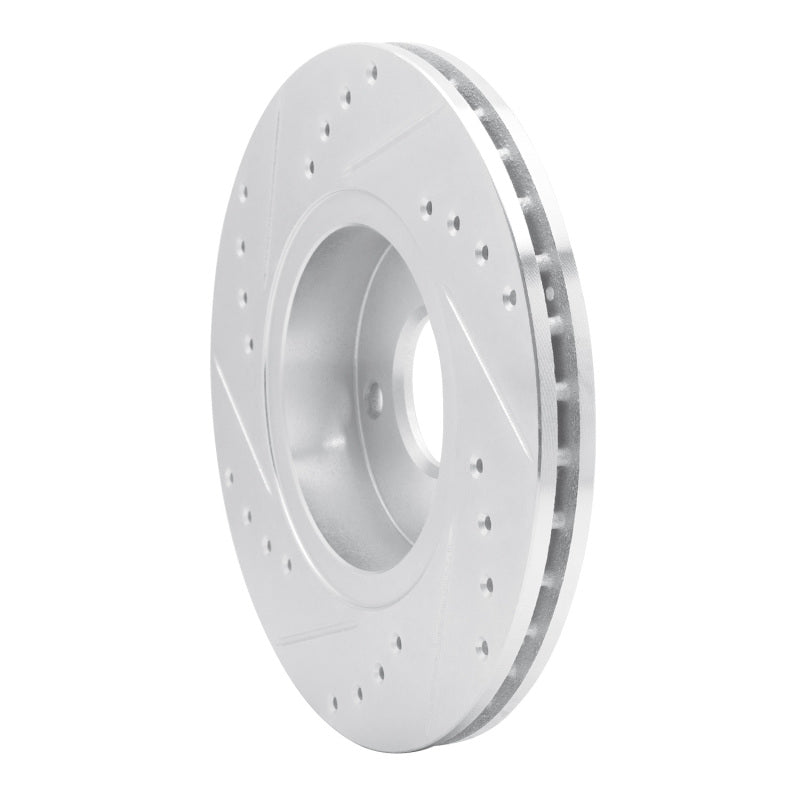 DFC 98-04 Ford Contour Front Right Drilled & Slotted Silver Brake Rotor