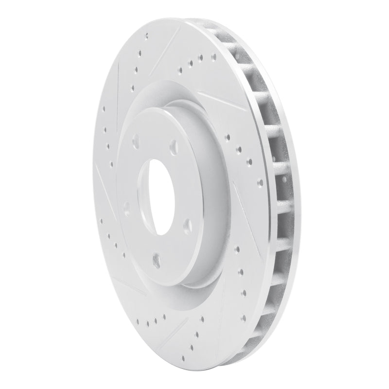 DFC 05-13 Cadillac XLR Front Left Drilled & Slotted Silver Brake Rotor
