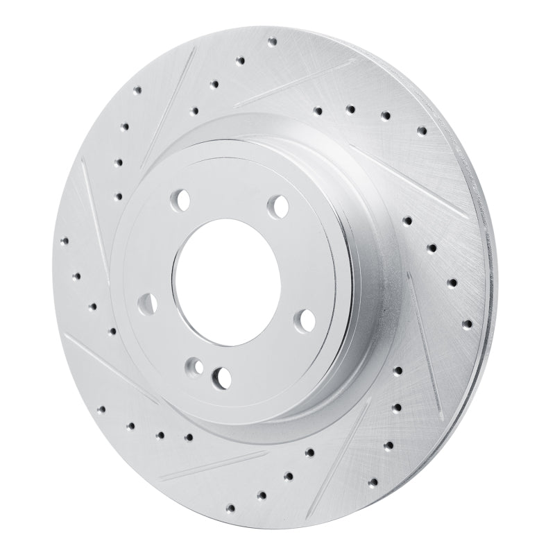 DFC 19-25 Mercedes-Benz G580 Rear Left Drilled & Slotted Silver Brake Rotor