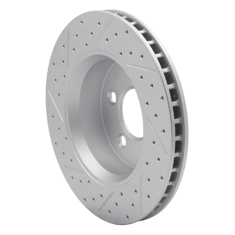 R1 07-12 Dodge Nitro Front Right Drilled & Slotted Geo-Carbon Rotor