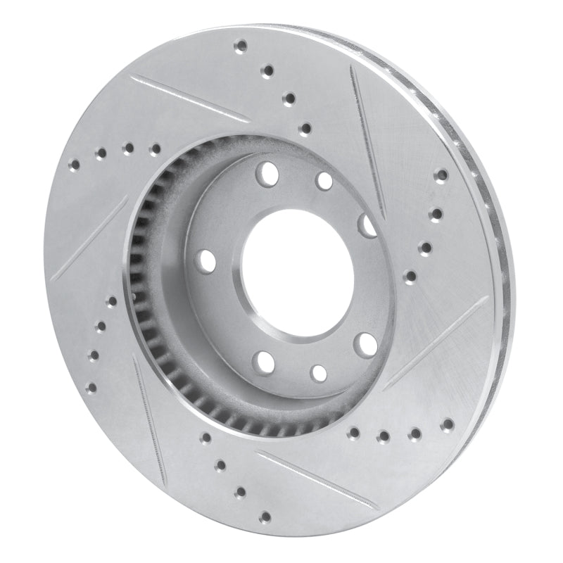 DFC 03-05 Kia Sedona Front Left Drilled & Slotted Silver Brake Rotor