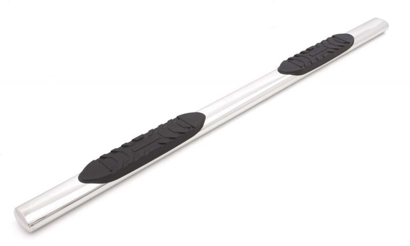 Lund 15-18 Ford F-150 SuperCrew 5in. Oval Straight SS Nerf Bars - Polished