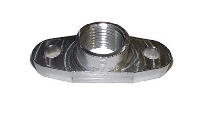 Torque Solution Billet Oil Drain Flange w/ Integrated -10 Flare: Universal T3/T4 & PTE Turbos