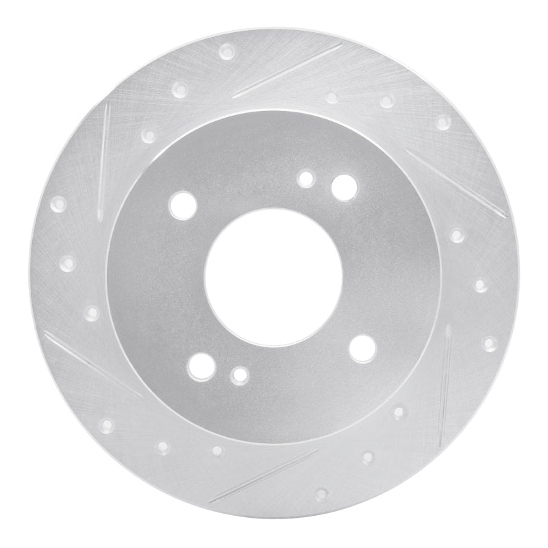 DFC 79-81 Nissan 200SX Rear Left Drilled & Slotted Silver Brake Rotor