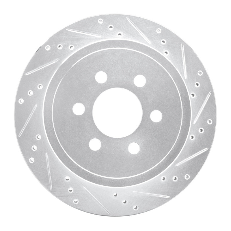 DFC 03-03 Dodge Durango Rear Right Drilled & Slotted Silver Brake Rotor
