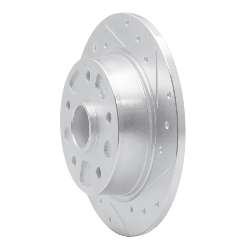 DFC 88-92 Ford Probe Rear Right Drilled & Slotted Silver Brake Rotor