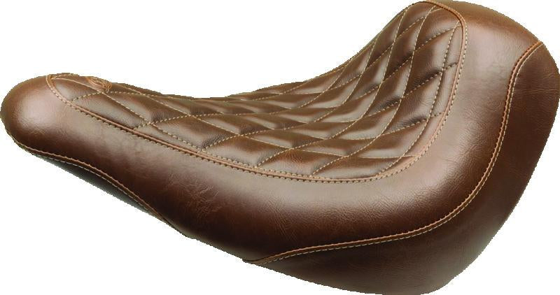 Mustang 18-21 Harley Low Rider, Sport Glide Wide Tripper Solo Seat Diamond Stitch - Brown