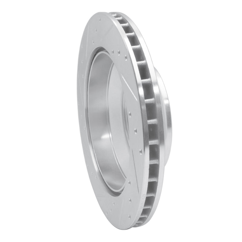 DFC 03-18 Audi Q7 Rear Right Drilled & Slotted Silver Brake Rotor