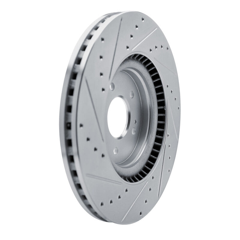 R1 21-26 Hyundai SONATA Front Right Drilled & Slotted Silver Brake Rotor